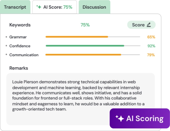 AI Scoring and Summarization
